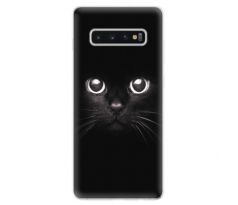Odolné silikonové pouzdro iSaprio - Black Cat - Samsung Galaxy S10+