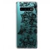 Odolné silikonové pouzdro iSaprio - Black Lace - Samsung Galaxy S10