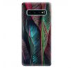 Odolné silikonové pouzdro iSaprio - Black Leaves - Samsung Galaxy S10