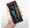 Odolné silikonové pouzdro iSaprio - Black Leaves - Samsung Galaxy S10