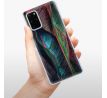 Odolné silikonové pouzdro iSaprio - Black Leaves - Samsung Galaxy S20+