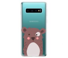 Odolné silikonové pouzdro iSaprio - Brown Bear - Samsung Galaxy S10