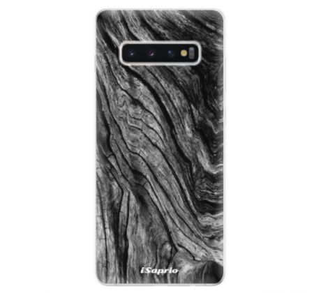 Odolné silikonové pouzdro iSaprio - Burned Wood - Samsung Galaxy S10+