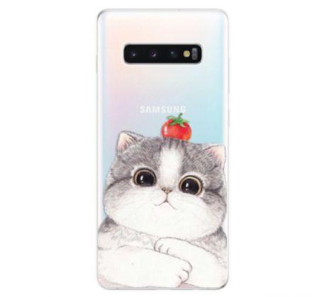 Odolné silikonové pouzdro iSaprio - Cat 03 - Samsung Galaxy S10+