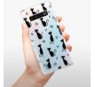 Odolné silikonové pouzdro iSaprio - Cat pattern 05 - black - Samsung Galaxy S10+