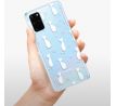 Odolné silikonové pouzdro iSaprio - Cat pattern 05 - white - Samsung Galaxy S20+