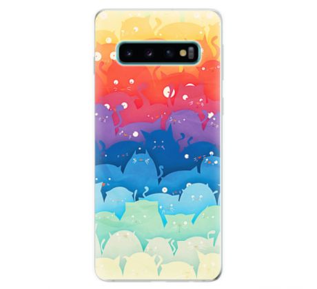 Odolné silikonové pouzdro iSaprio - Cats World - Samsung Galaxy S10