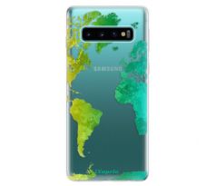Odolné silikonové pouzdro iSaprio - Cold Map - Samsung Galaxy S10