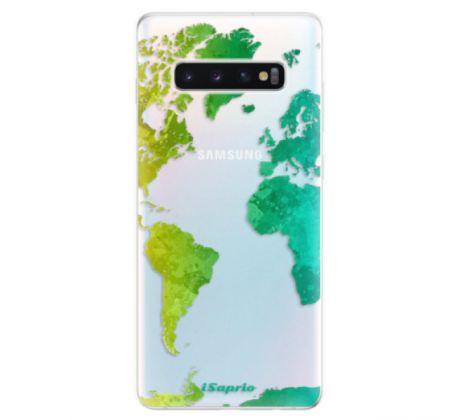 Odolné silikonové pouzdro iSaprio - Cold Map - Samsung Galaxy S10+