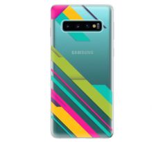 Odolné silikonové pouzdro iSaprio - Color Stripes 03 - Samsung Galaxy S10