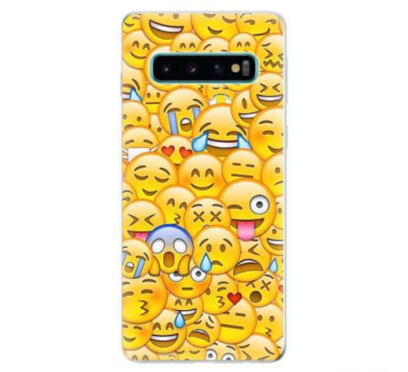 Odolné silikonové pouzdro iSaprio - Emoji - Samsung Galaxy S10