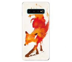 Odolné silikonové pouzdro iSaprio - Fast Fox - Samsung Galaxy S10
