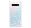 Odolné silikonové pouzdro iSaprio - Handwriting 01 - white - Samsung Galaxy S10+