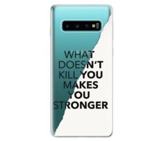 Odolné silikonové pouzdro iSaprio - Makes You Stronger - Samsung Galaxy S10