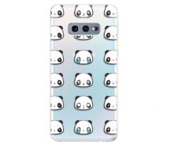 Odolné silikonové pouzdro iSaprio - Panda pattern 01 - Samsung Galaxy S10e