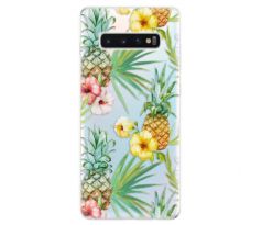 Odolné silikonové pouzdro iSaprio - Pineapple Pattern 02 - Samsung Galaxy S10+