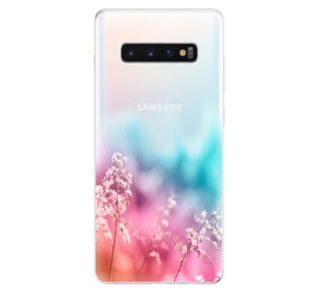 Odolné silikonové pouzdro iSaprio - Rainbow Grass - Samsung Galaxy S10+