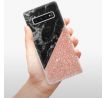 Odolné silikonové pouzdro iSaprio - Rose and Black Marble - Samsung Galaxy S10+