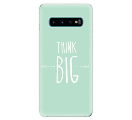 Odolné silikonové pouzdro iSaprio - Think Big - Samsung Galaxy S10