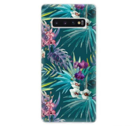 Odolné silikonové pouzdro iSaprio - Tropical Blue 01 - Samsung Galaxy S10+