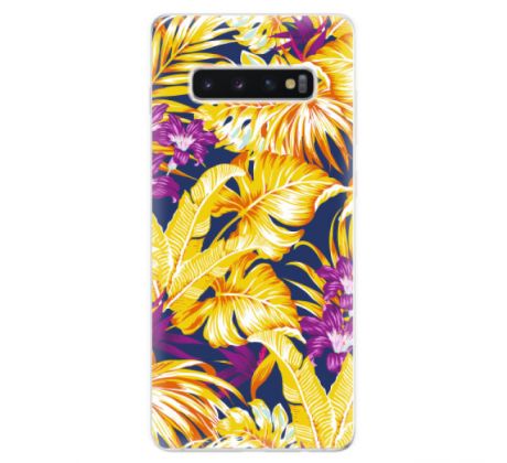 Odolné silikonové pouzdro iSaprio - Tropical Orange 04 - Samsung Galaxy S10+