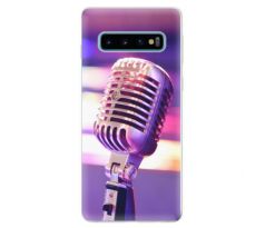 Odolné silikonové pouzdro iSaprio - Vintage Microphone - Samsung Galaxy S10