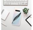 Odolné silikonové pouzdro iSaprio - Writing By Feather - black - Samsung Galaxy S10+