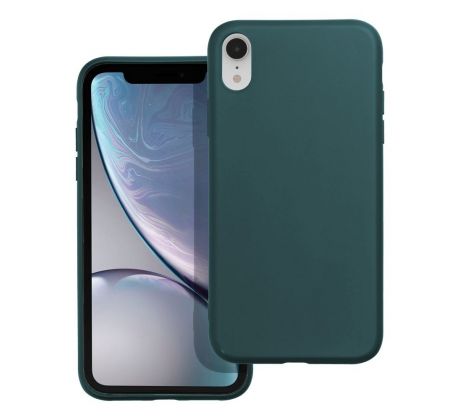 Case4Mobile Silikonový obal MATT pro IPHONE XR - tmavě zelený