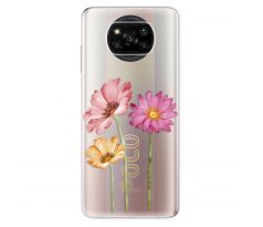 Odolné silikonové pouzdro iSaprio - Three Flowers - Xiaomi Poco X3 Pro / X3 NFC