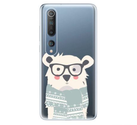 Odolné silikonové pouzdro iSaprio - Bear with Scarf - Xiaomi Mi 10 / Mi 10 Pro