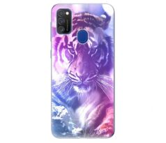 Odolné silikonové pouzdro iSaprio - Purple Tiger - Samsung Galaxy M21