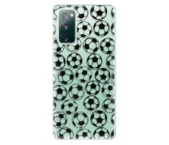 Odolné silikonové pouzdro iSaprio - Football pattern - black - Samsung Galaxy S20 FE