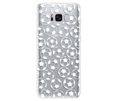 Odolné silikonové pouzdro iSaprio - Football pattern - white - Samsung Galaxy S8