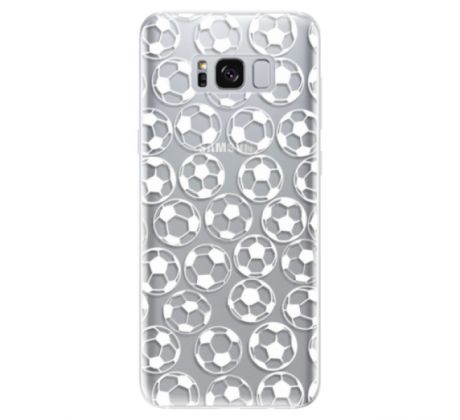 Odolné silikonové pouzdro iSaprio - Football pattern - white - Samsung Galaxy S8