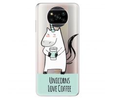 Odolné silikonové pouzdro iSaprio - Unicorns Love Coffee - Xiaomi Poco X3 Pro / X3 NFC
