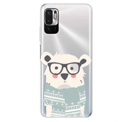 Odolné silikonové pouzdro iSaprio - Bear with Scarf - Xiaomi Redmi Note 10 5G