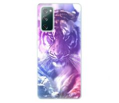 Odolné silikonové pouzdro iSaprio - Purple Tiger - Samsung Galaxy S20 FE