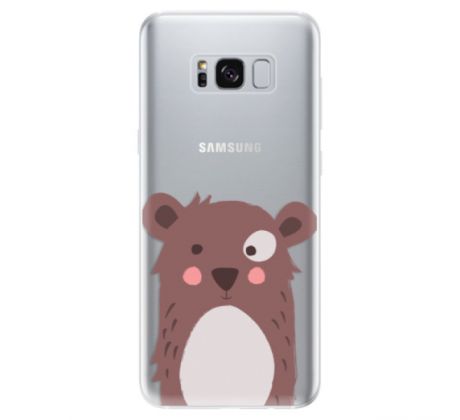 Odolné silikonové pouzdro iSaprio - Brown Bear - Samsung Galaxy S8