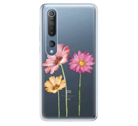 Odolné silikonové pouzdro iSaprio - Three Flowers - Xiaomi Mi 10 / Mi 10 Pro