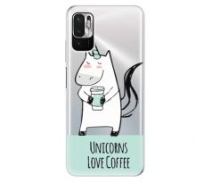 Odolné silikonové pouzdro iSaprio - Unicorns Love Coffee - Xiaomi Redmi Note 10 5G