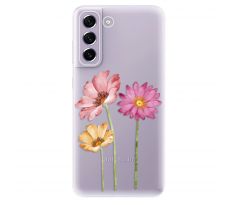 Odolné silikonové pouzdro iSaprio - Three Flowers - Samsung Galaxy S21 FE 5G