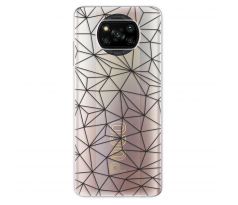 Odolné silikonové pouzdro iSaprio - Abstract Triangles 03 - black - Xiaomi Poco X3 Pro / X3 NFC