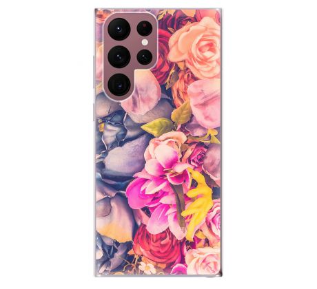 Odolné silikonové pouzdro iSaprio - Beauty Flowers - Samsung Galaxy S22 Ultra 5G