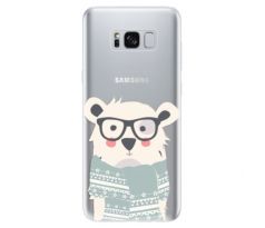 Odolné silikonové pouzdro iSaprio - Bear with Scarf - Samsung Galaxy S8