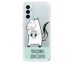 Odolné silikonové pouzdro iSaprio - Unicorns Love Coffee - Samsung Galaxy M23 5G