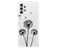 Odolné silikonové pouzdro iSaprio - Three Dandelions - black - Samsung Galaxy A32 5G