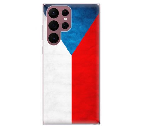 Odolné silikonové pouzdro iSaprio - Czech Flag - Samsung Galaxy S22 Ultra 5G