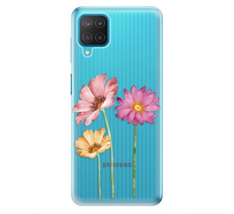 Odolné silikonové pouzdro iSaprio - Three Flowers - Samsung Galaxy M12