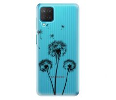 Odolné silikonové pouzdro iSaprio - Three Dandelions - black - Samsung Galaxy M12