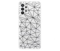 Odolné silikonové pouzdro iSaprio - Abstract Triangles 03 - black - Samsung Galaxy A32 5G